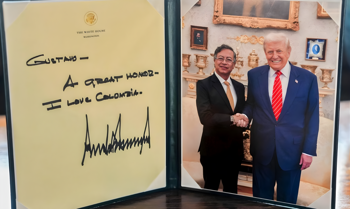 Petro revela mensajes de Trump tras su primer encuentro: “Amo a Colombia”