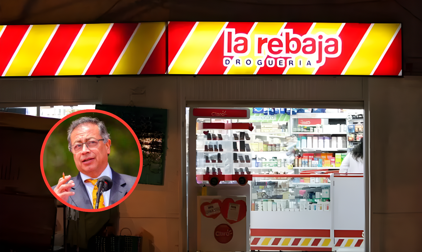 Petro anuncia que Drogas La Rebaja será usada como red de atención en salud y entrega de medicamentos